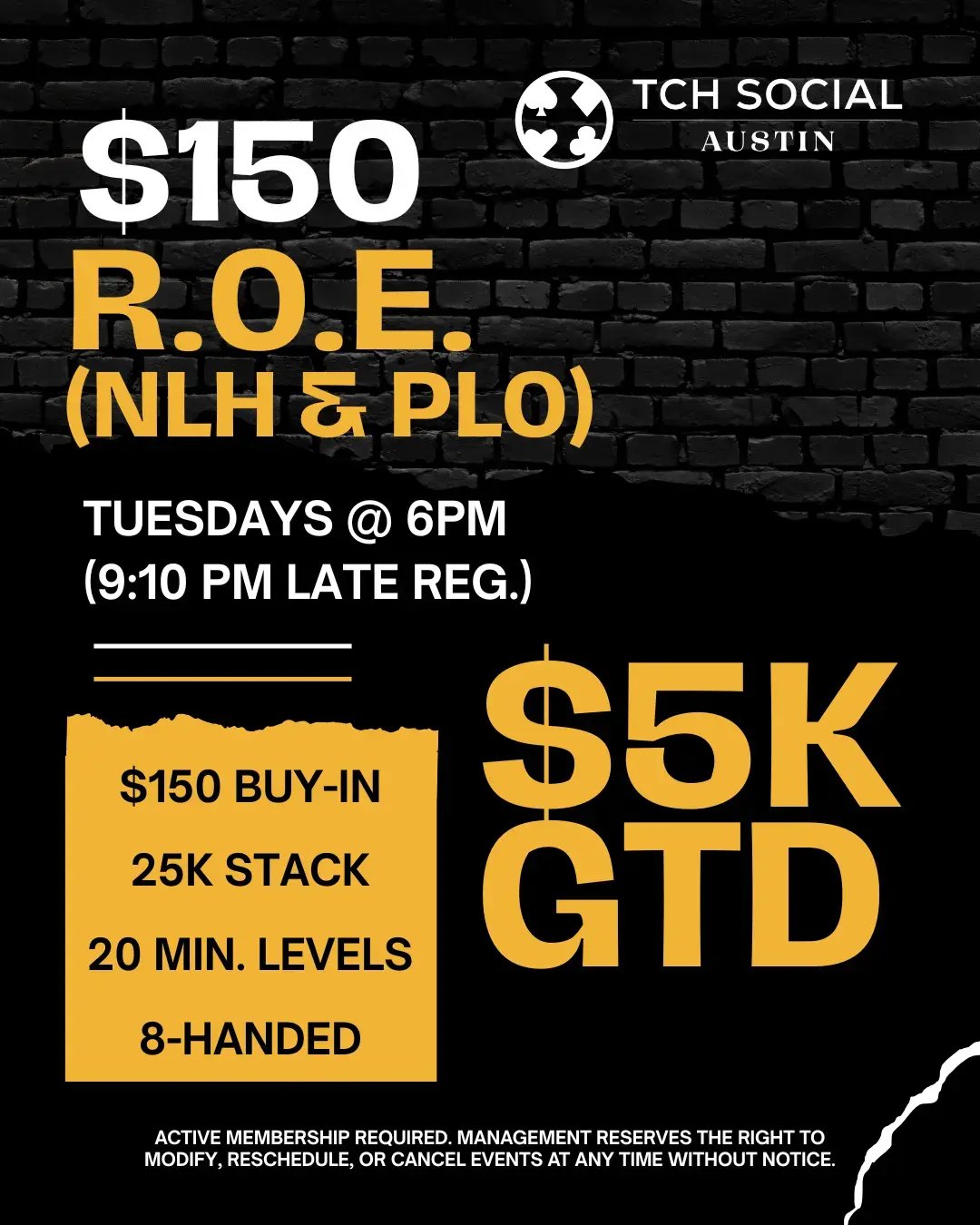 $150 R.O.E. 