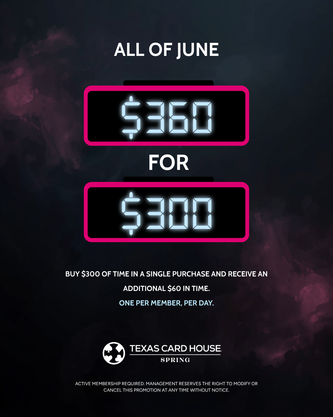 $360 for $300