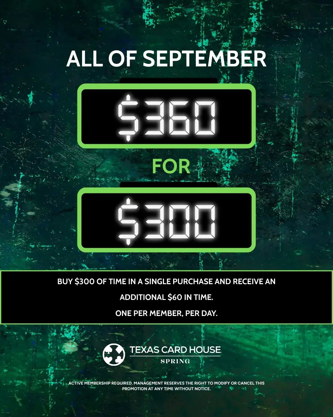 $360 for $300