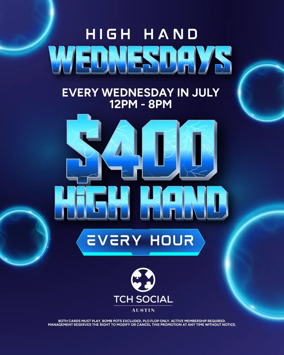 $400 High Hand Wednesdays