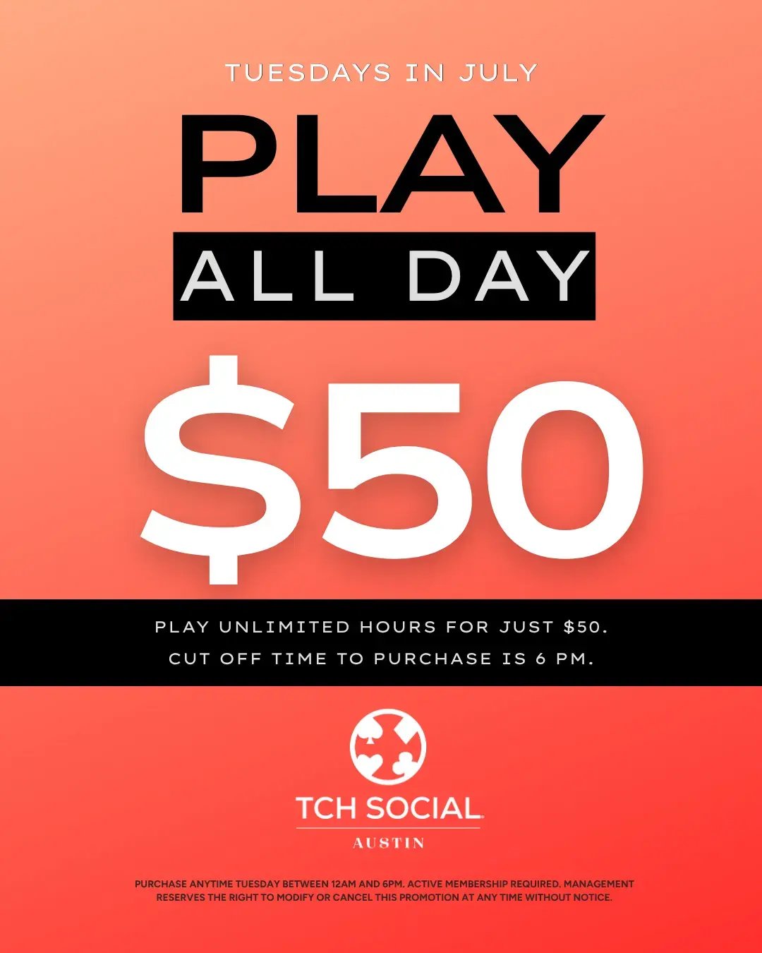 $50 Play All Day