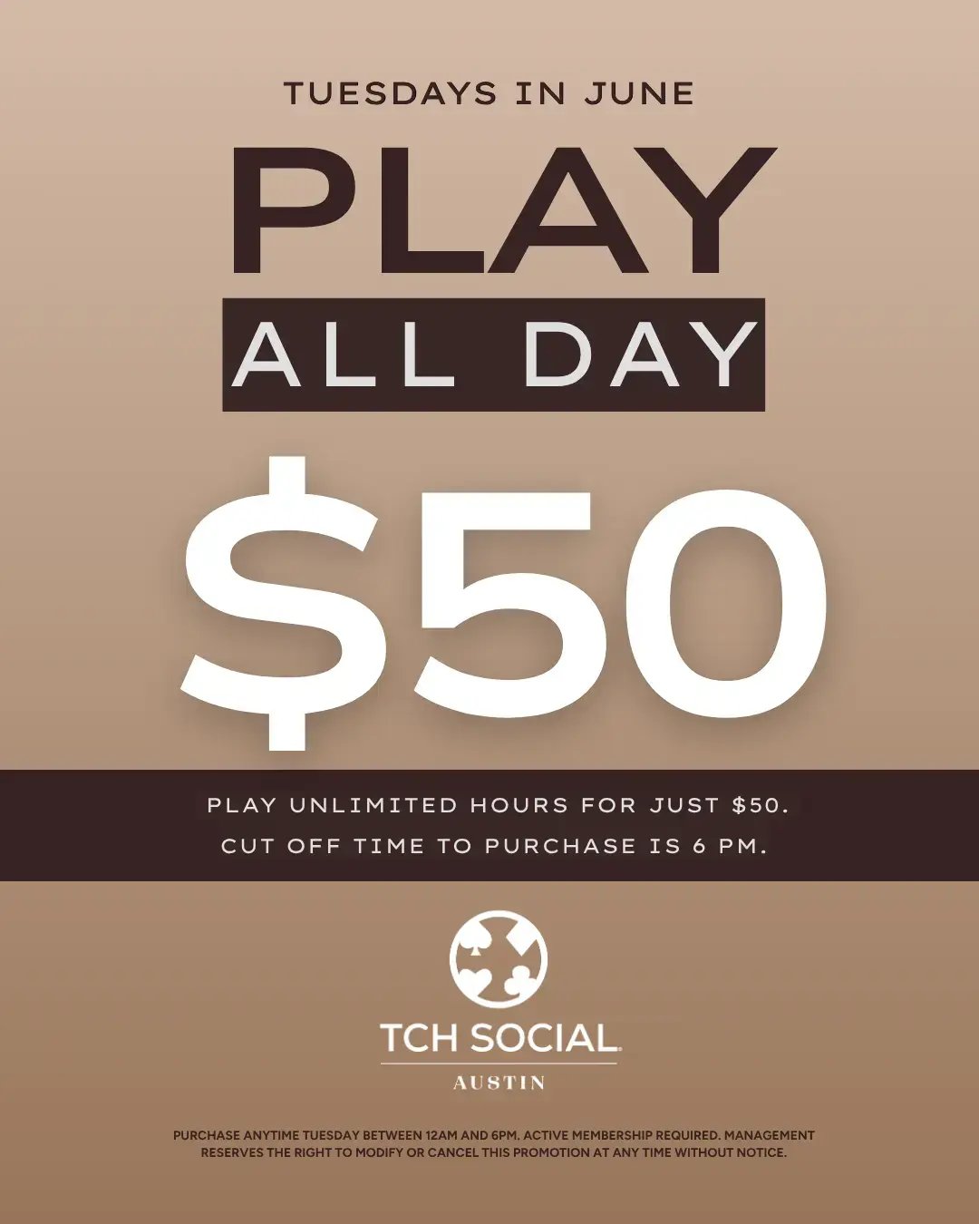 $50 Play All Day