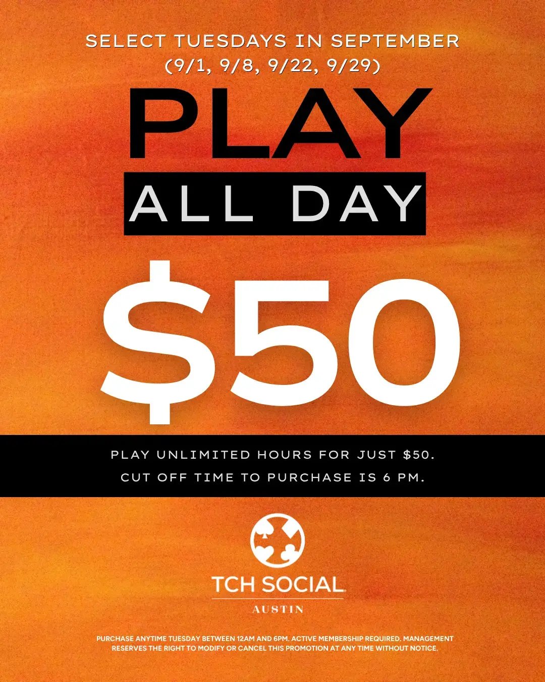 $50 Play All Day