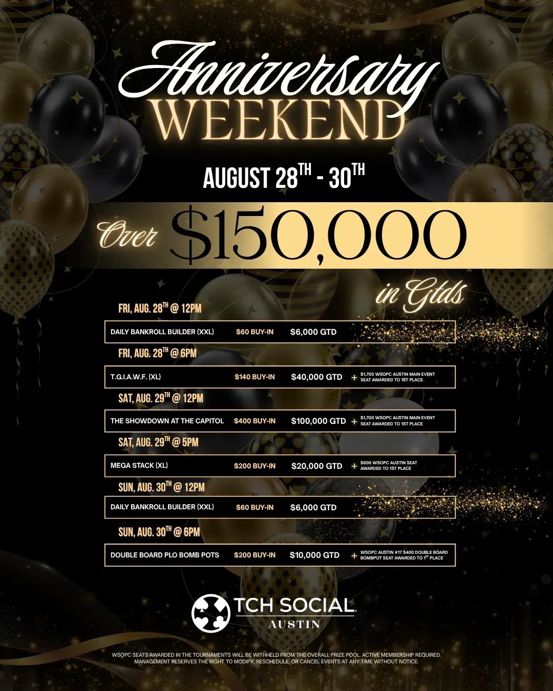 Anniversary Weekend 