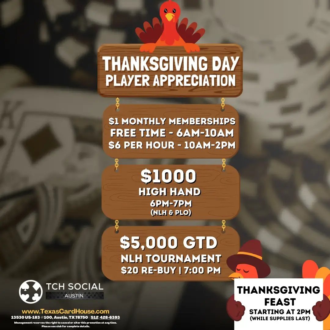 Thanksgiving Day at TCH Social Austin