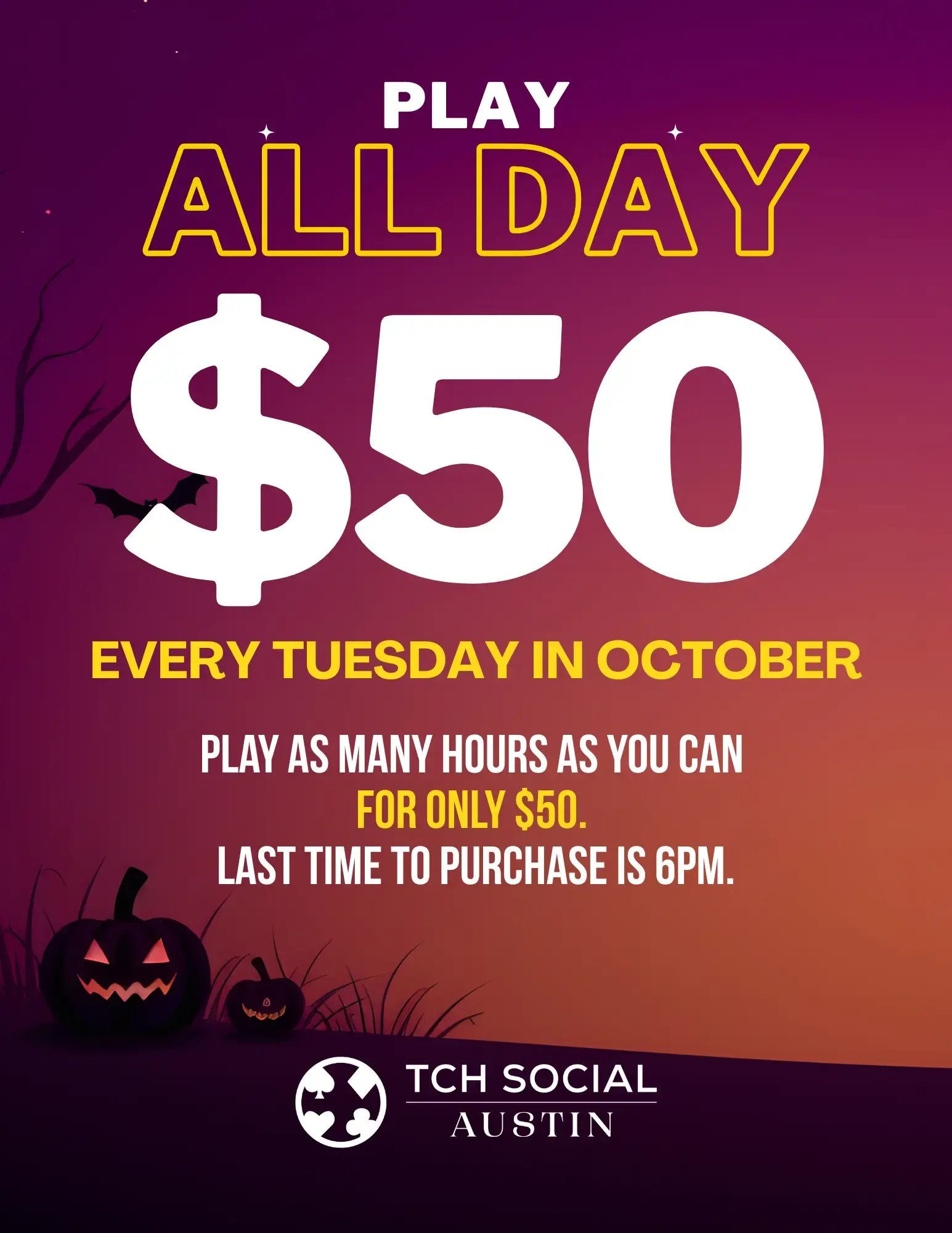 $50 Play All Day