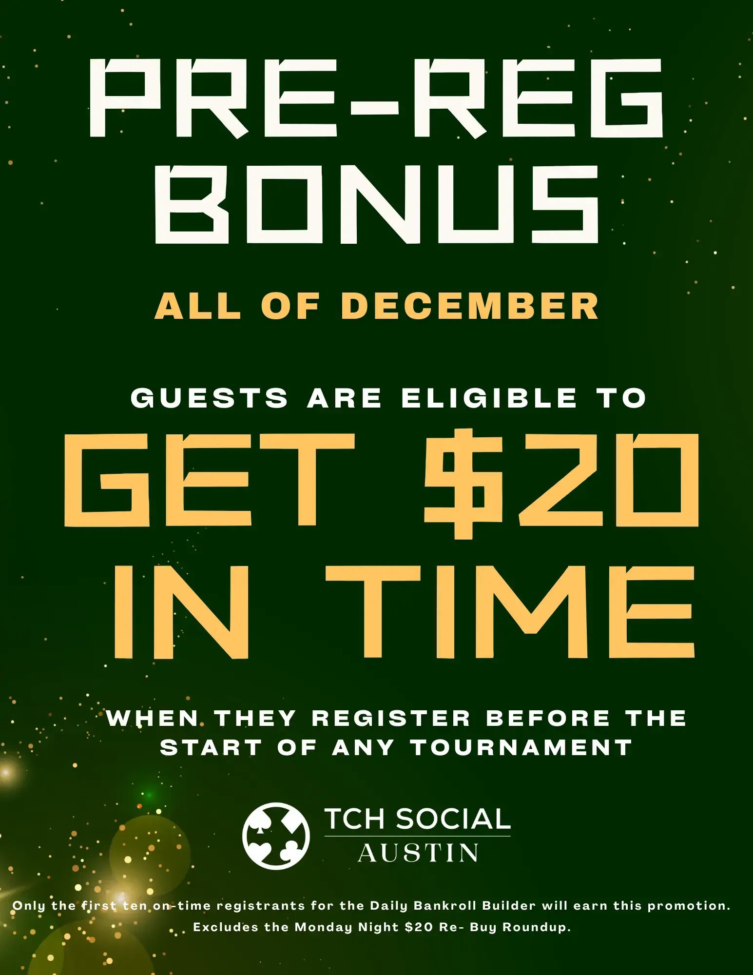 Tournament On-Time Bonus