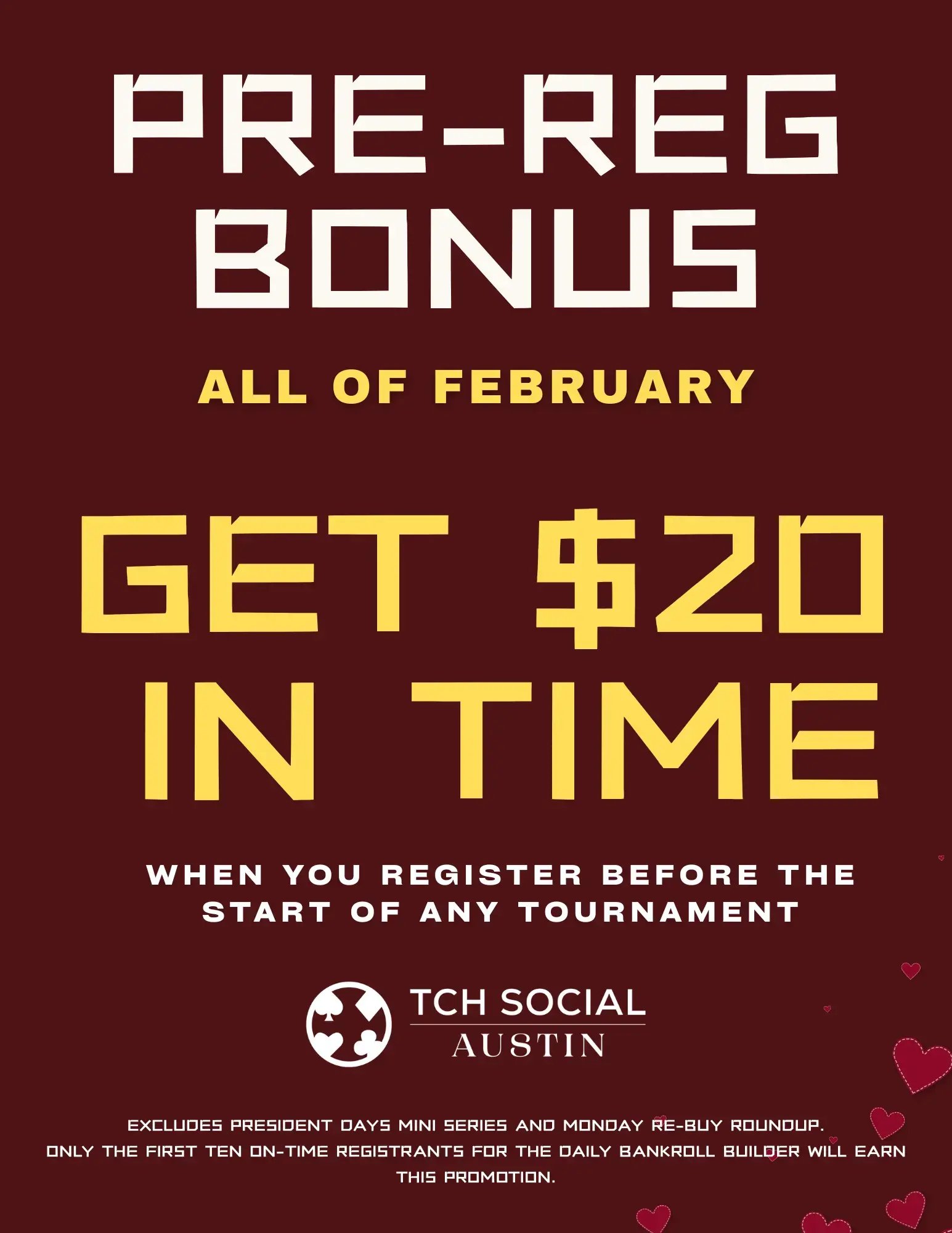 Tournament On-Time Bonus