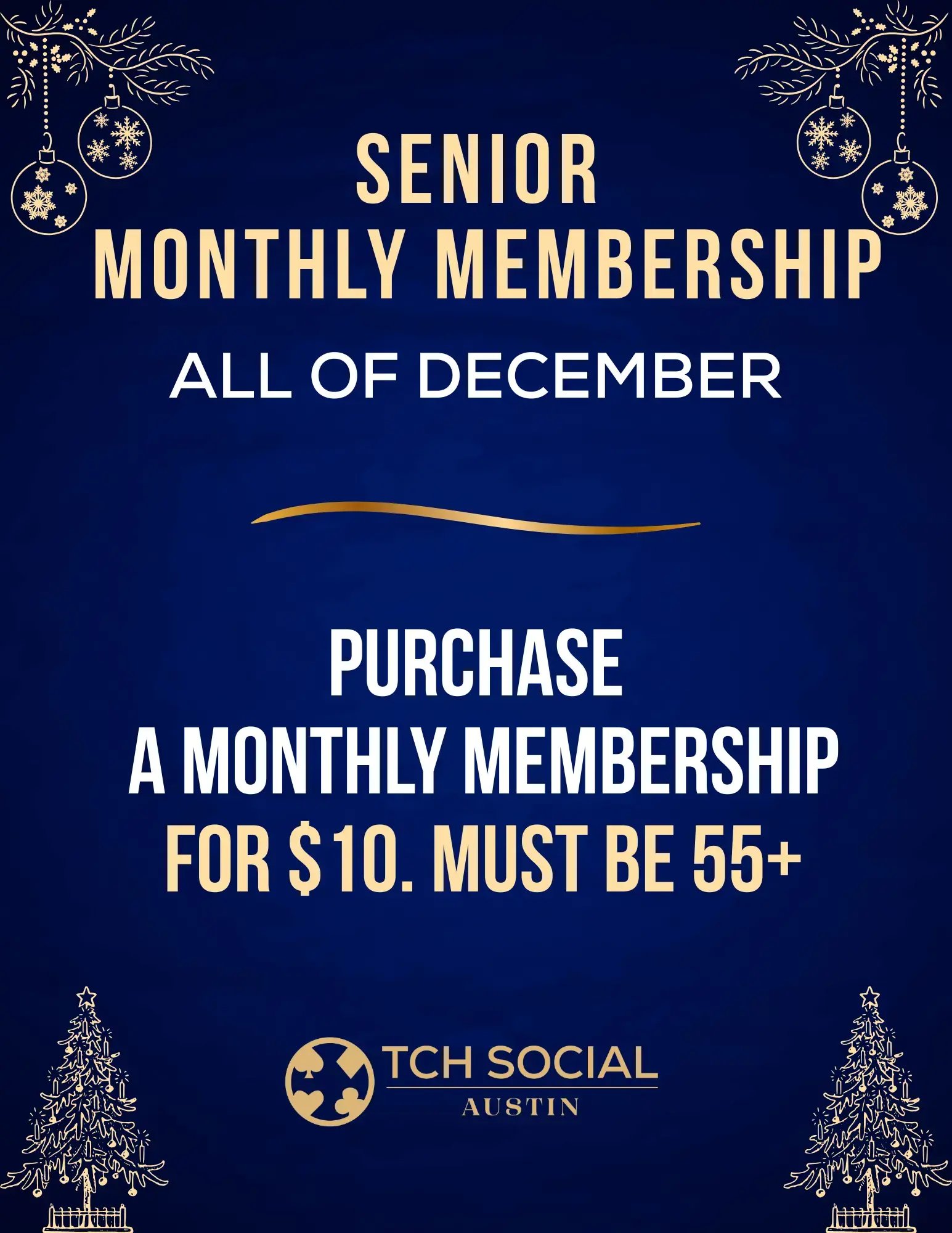 Senior Monthly Membership