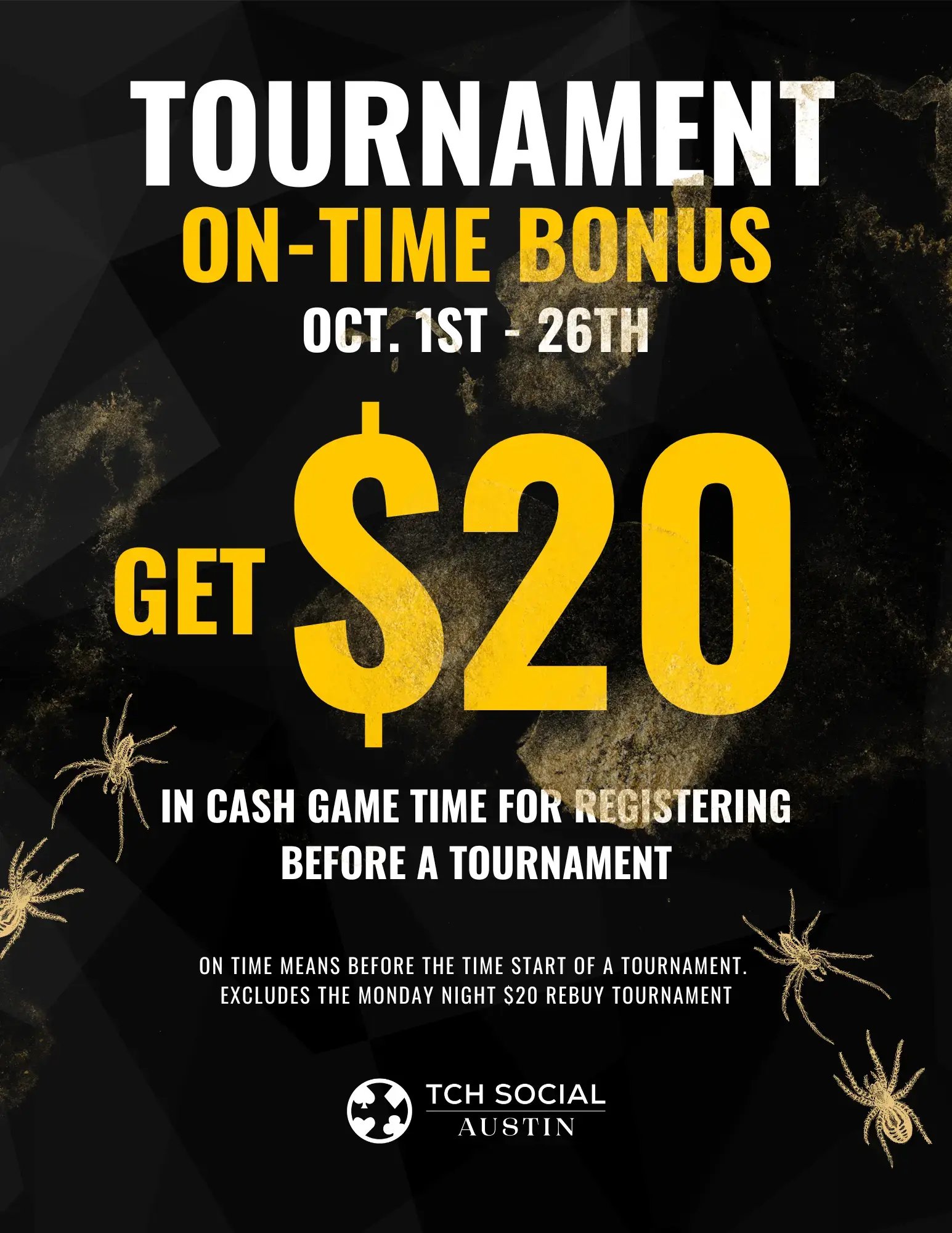 Tournament On-Time Bonus