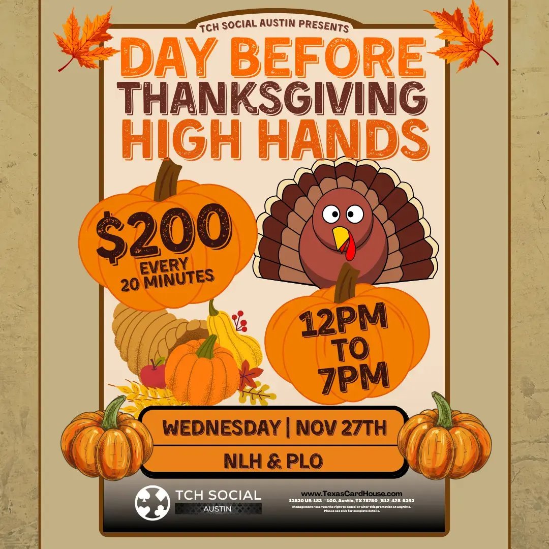 Day Before Thanksgiving at TCH Social Austin