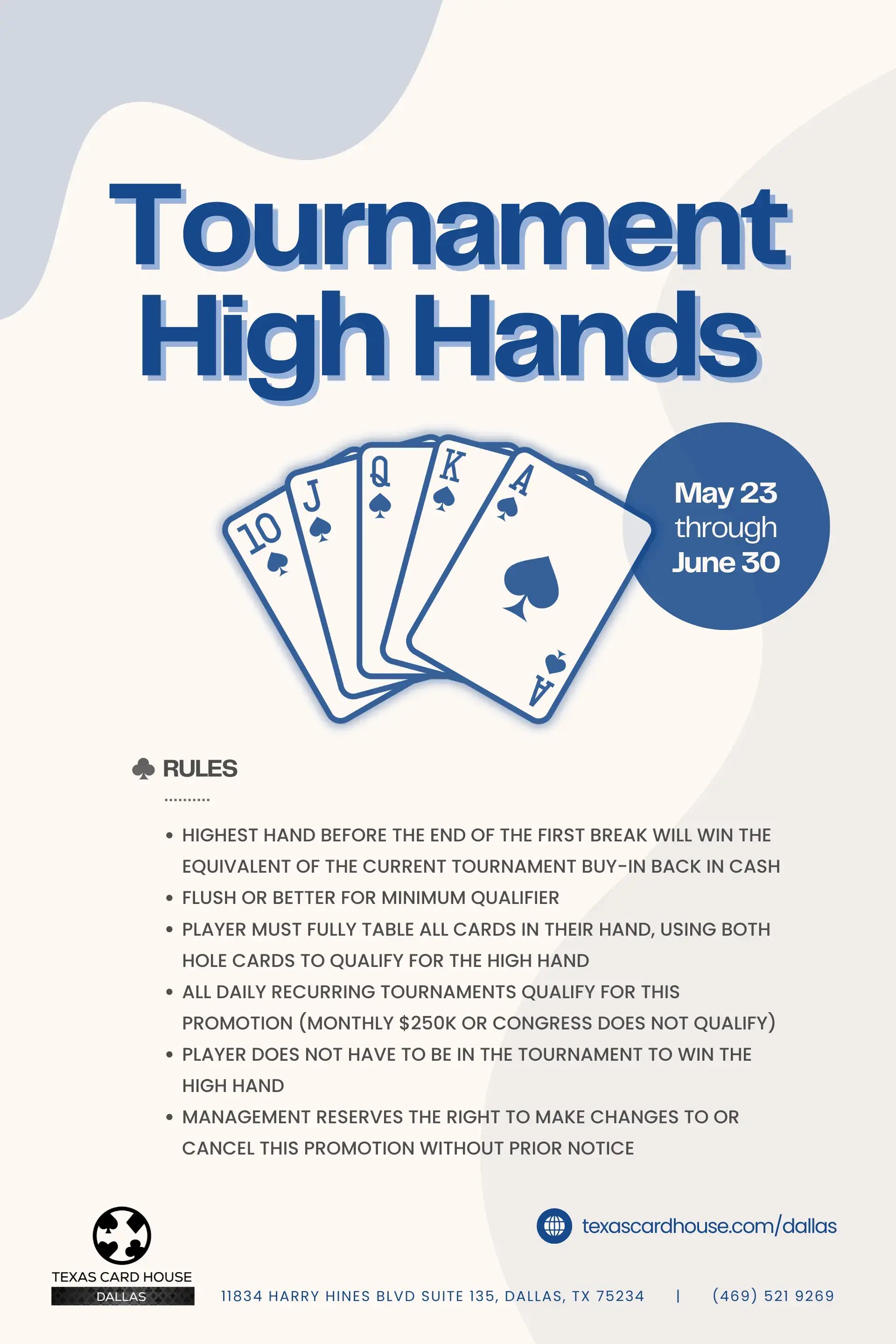 Tournament High Hands