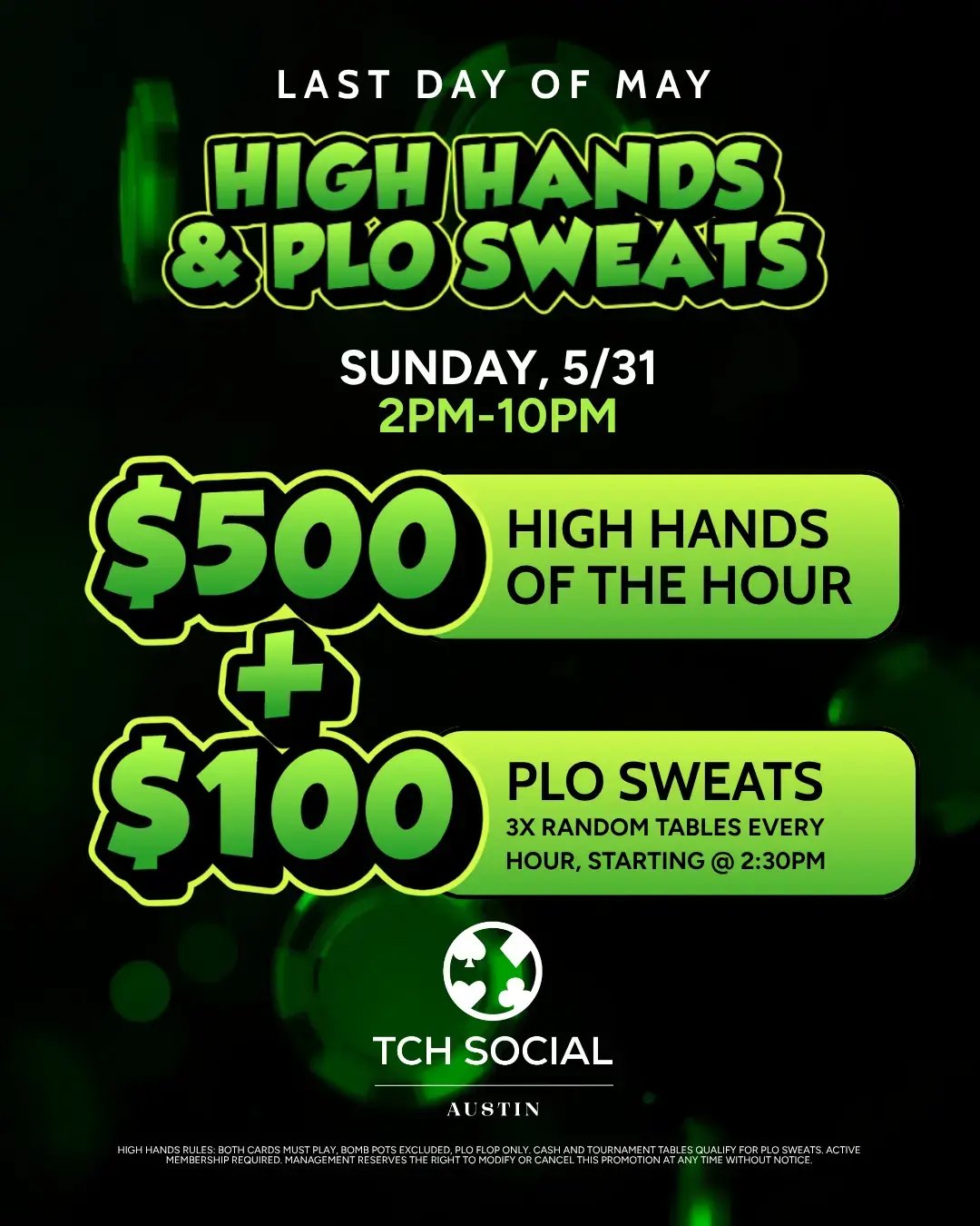 High Hands + PLO Sweats
