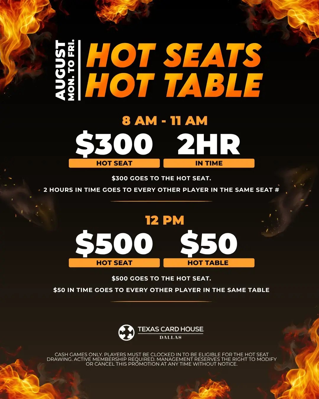 Hot Seats, Hot Table