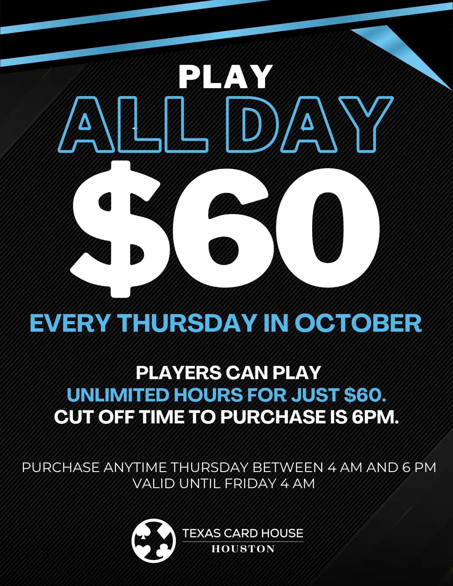 $60 Play All Day