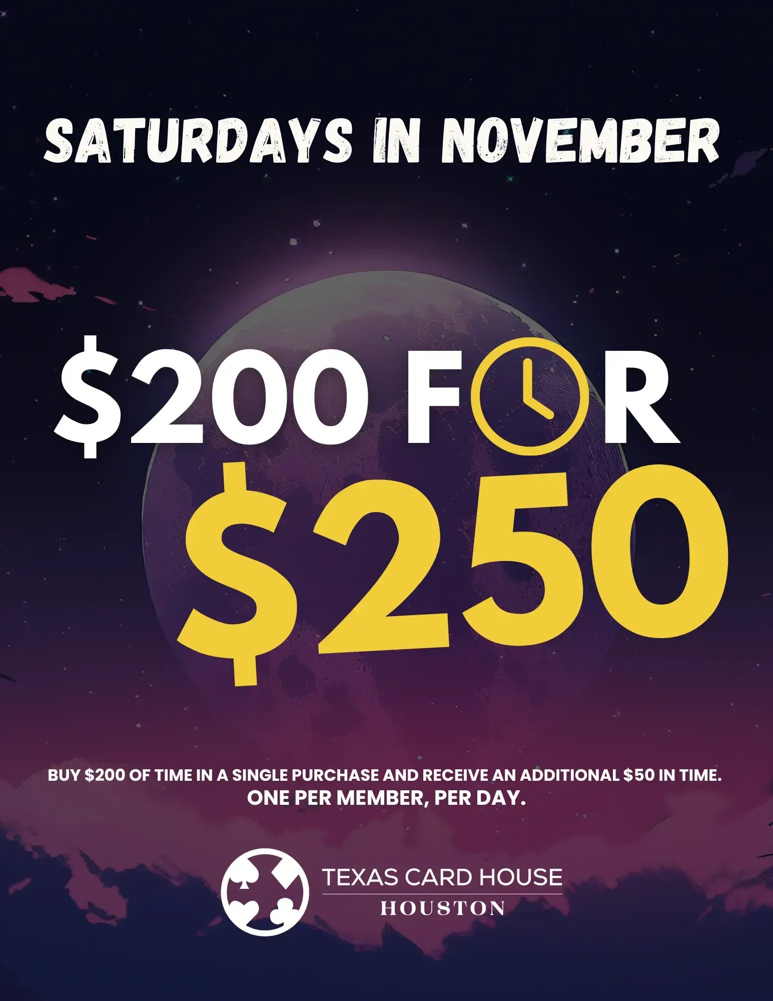 Houston's $200 for $250