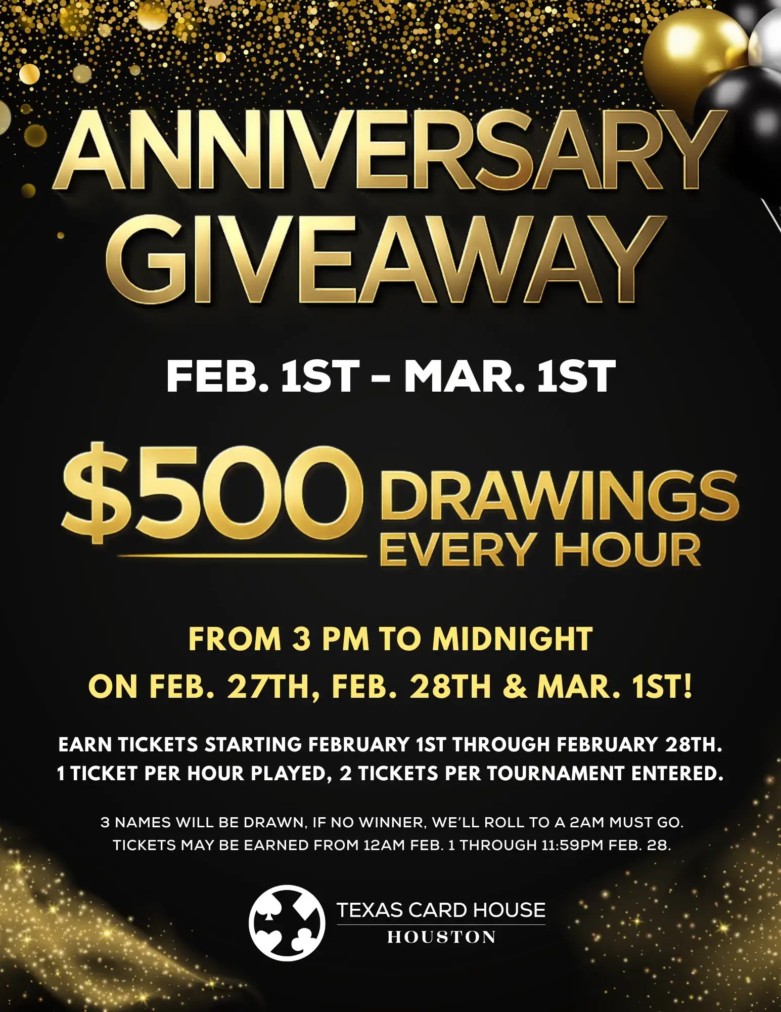 Houston's Anniversary Giveaway