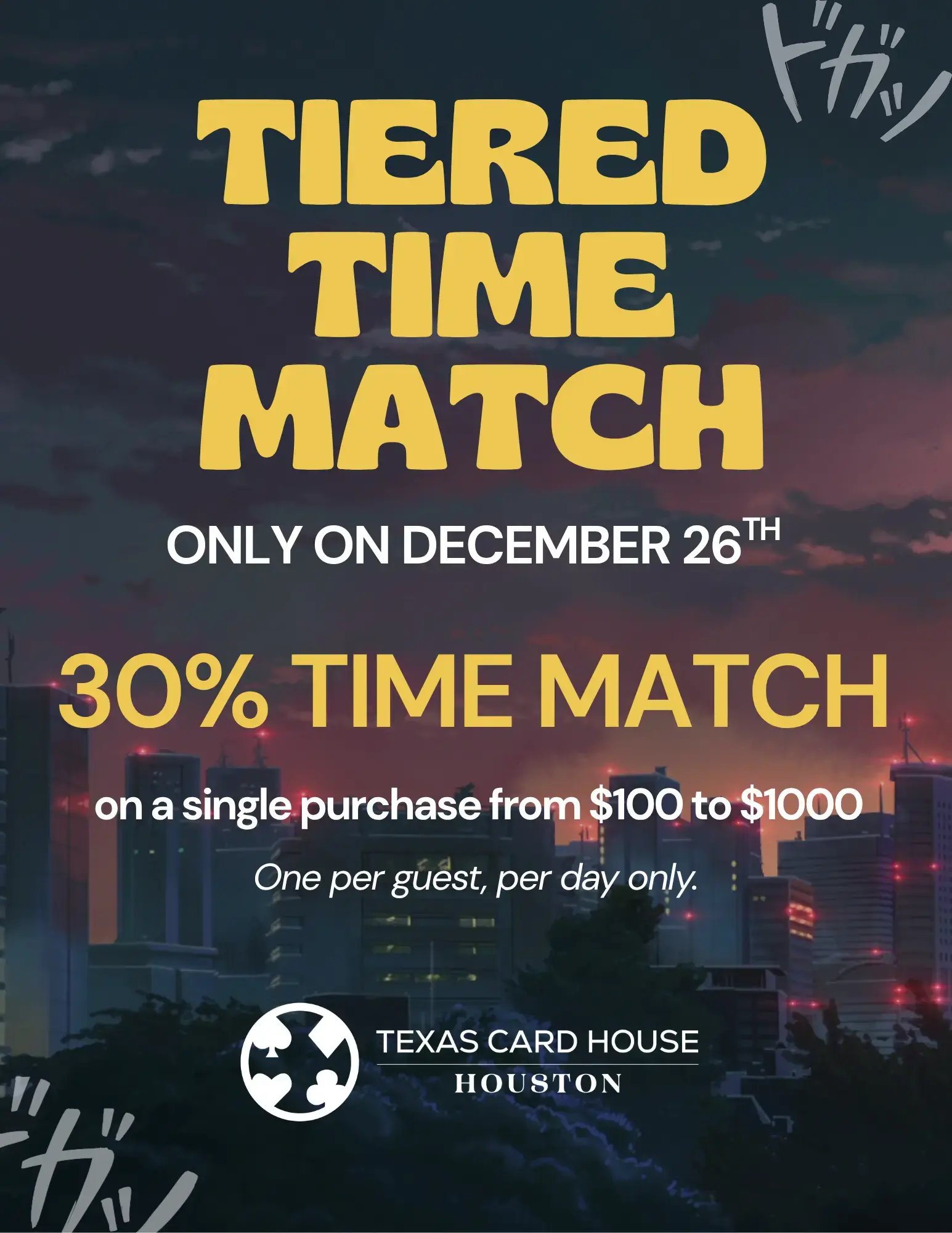 Houston's Tiered Time Match