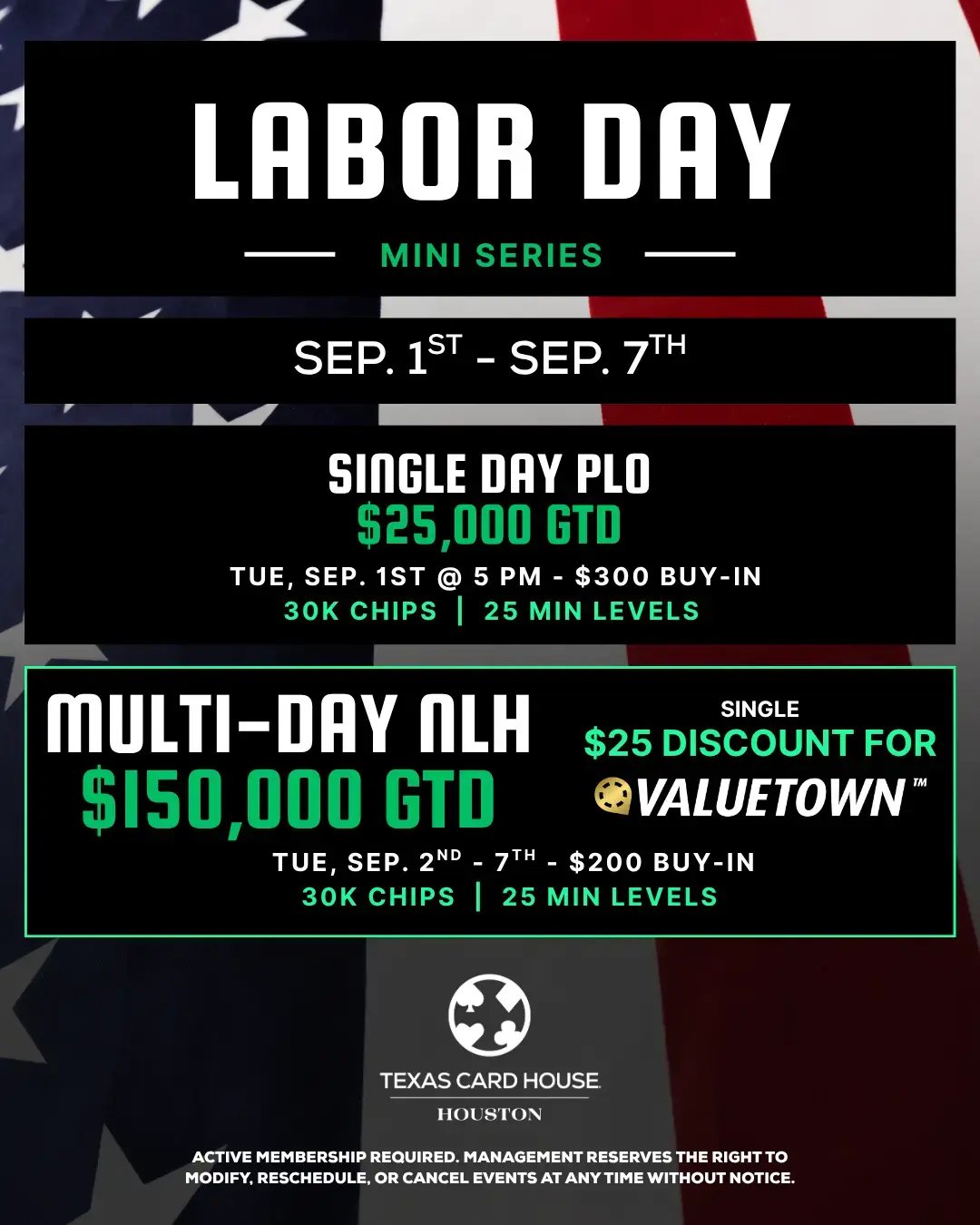Labor Day Mini Series