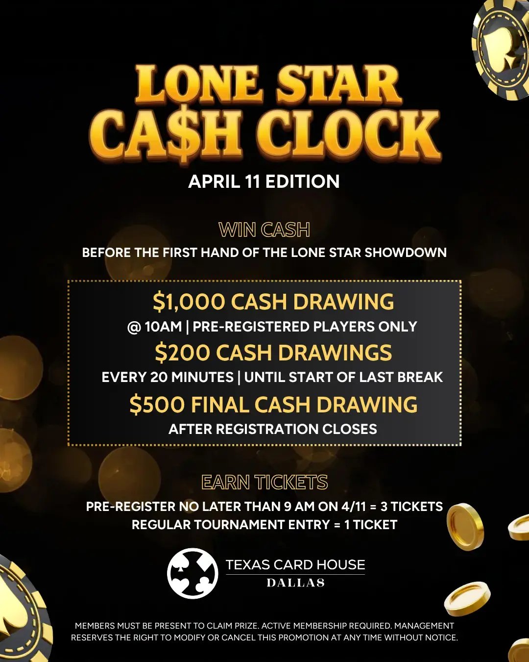 Lone Star Cash Clock