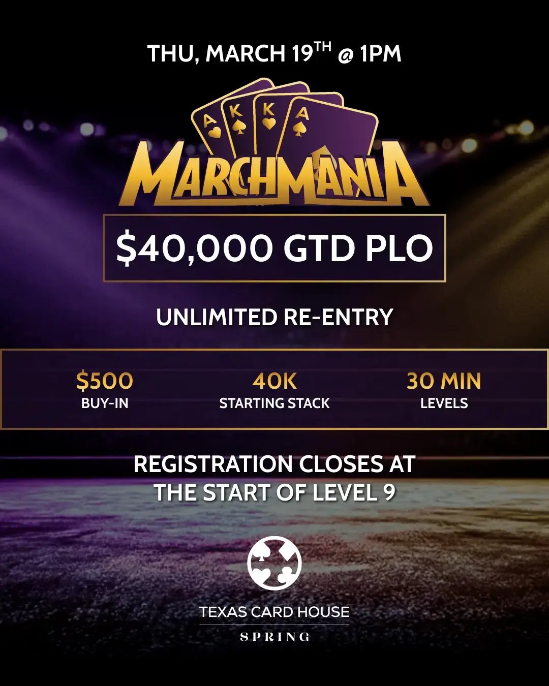 March Mania $40K tournament