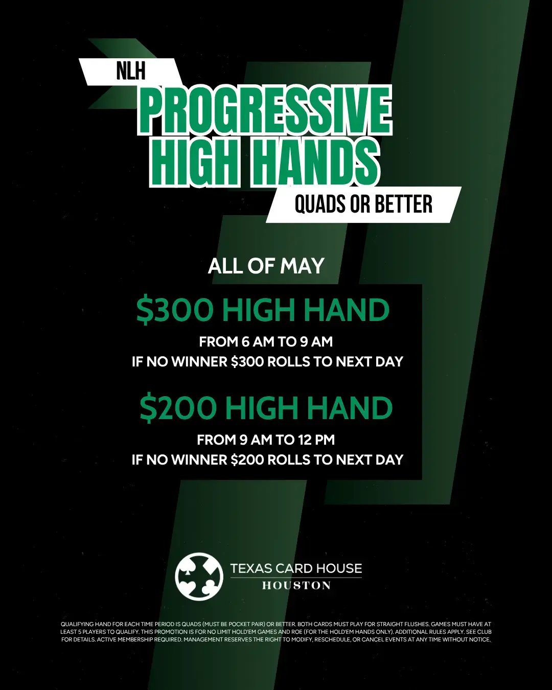 NLH Progressive High Hands