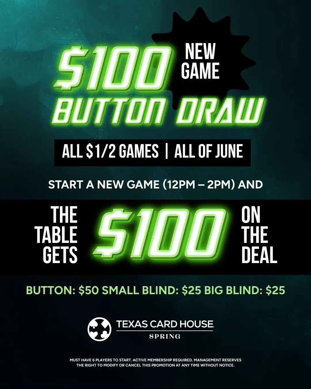 New Game $100 Button Draw  Spring  June 26  1080x1350