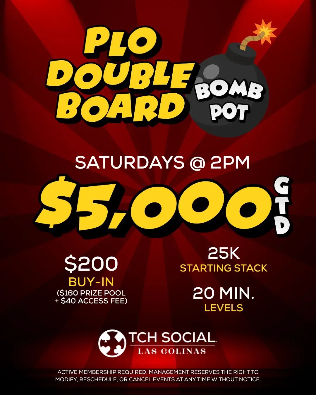 PLO Double Board Bomb Pot