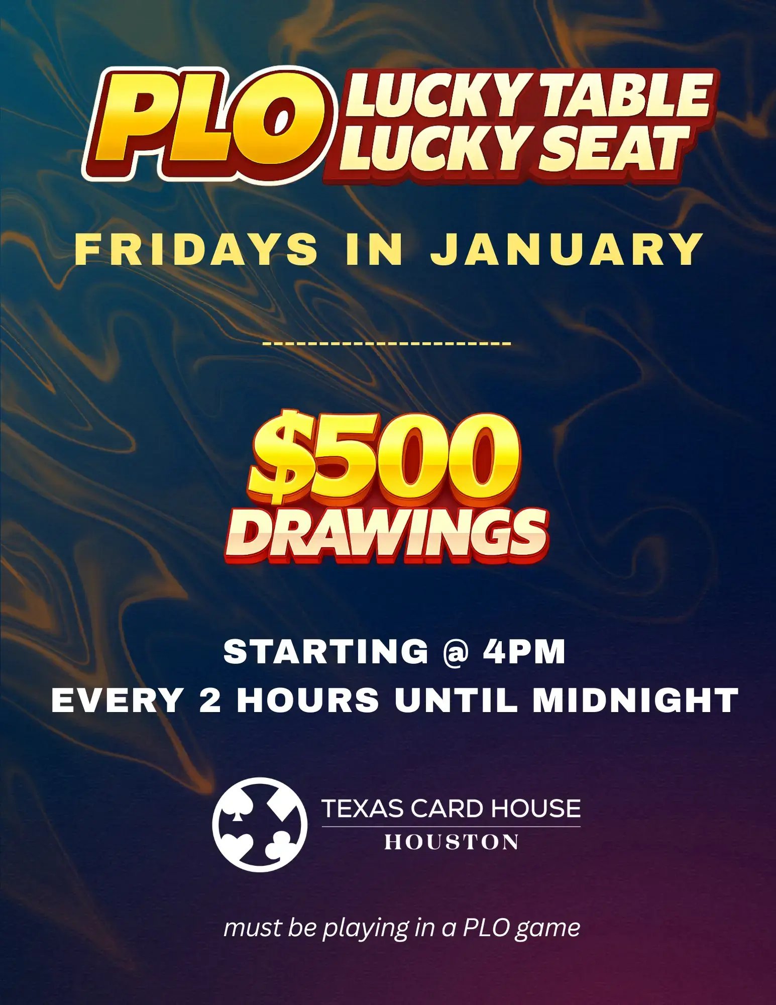 PLO Lucky Table Lucky Seat