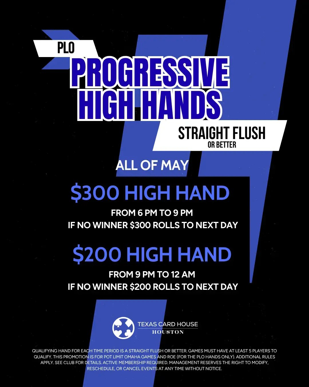 PLO Progressive High Hands