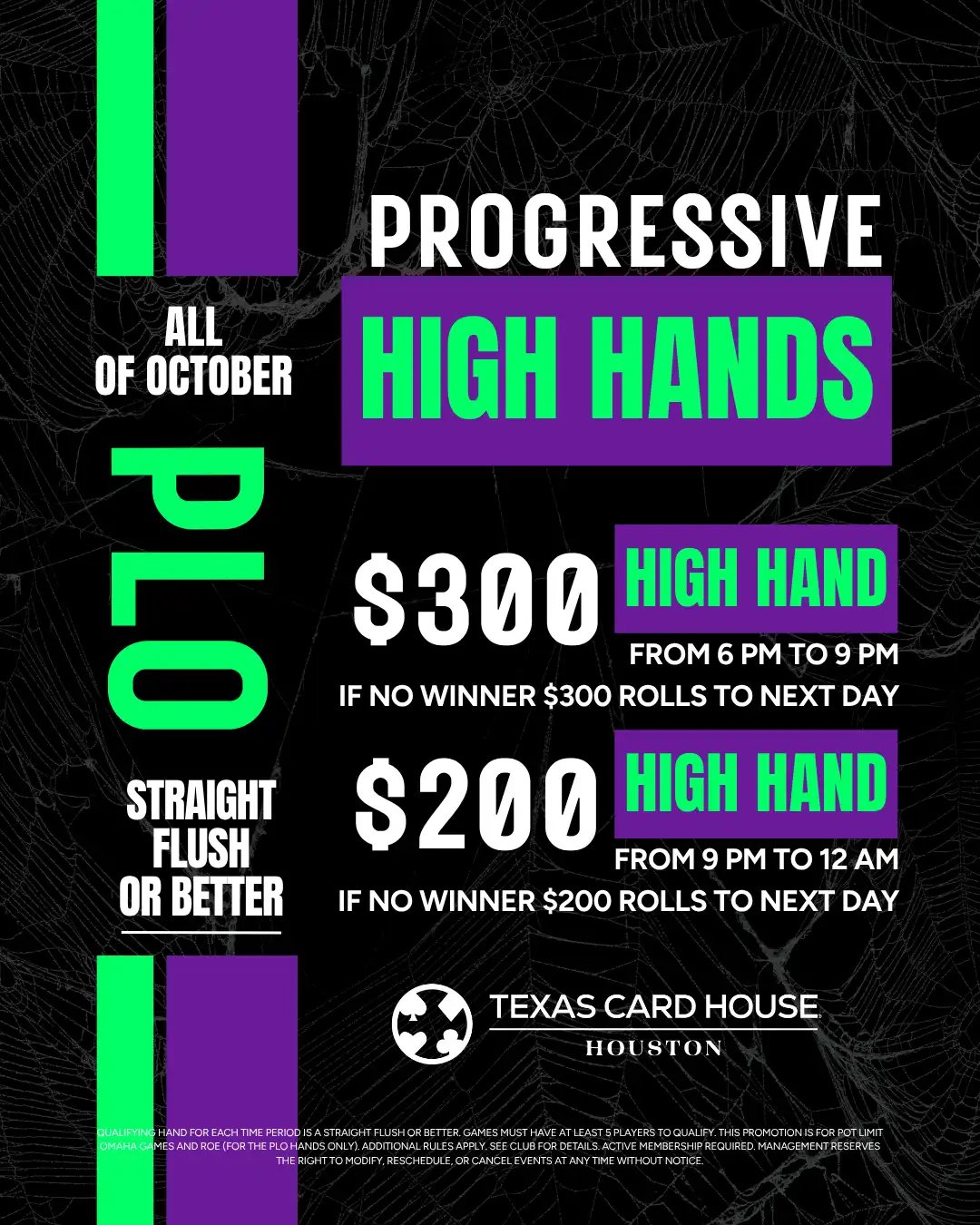 PLO Progressive High Hands
