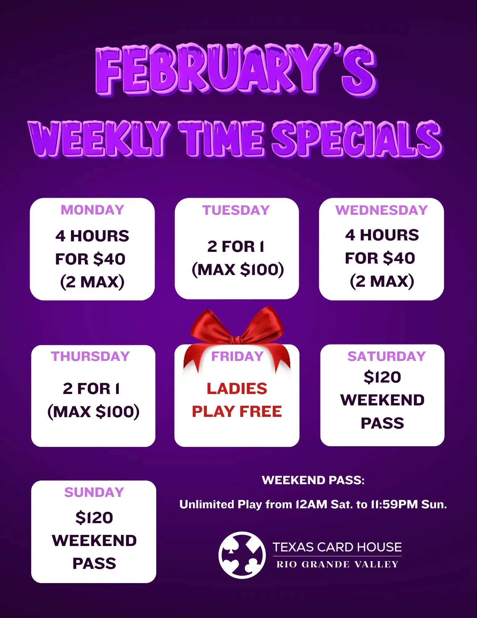 Weekly Time Promotions