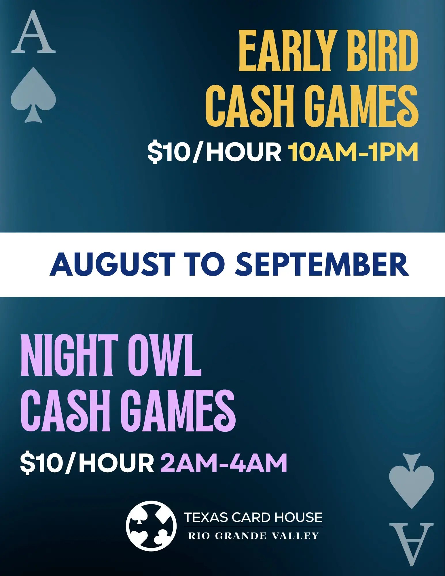$10/Hr at select time slots