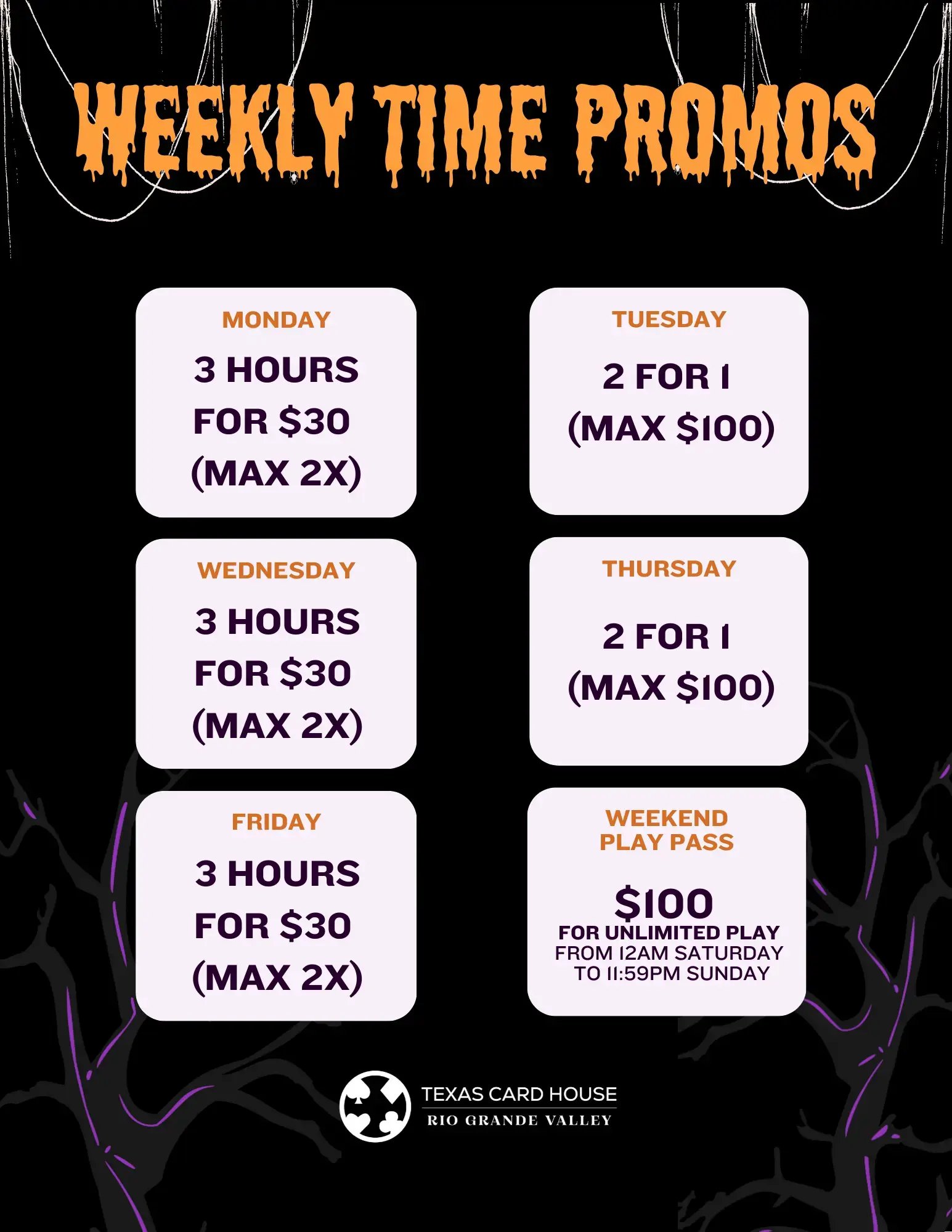 Weekly Time Promos