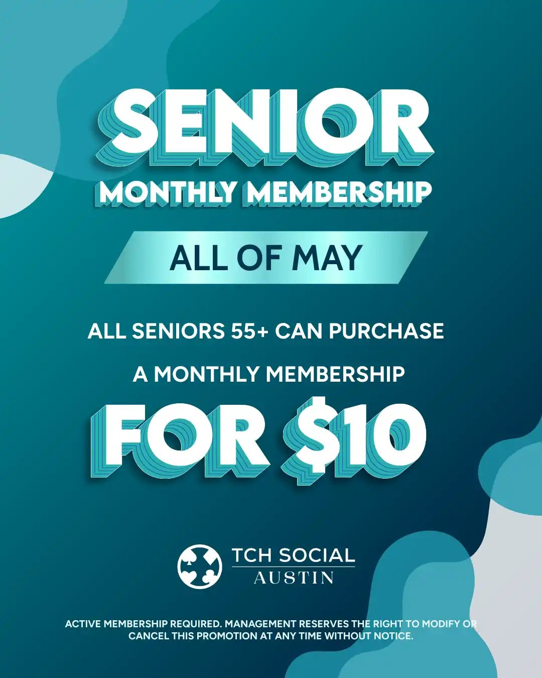 Senior Monthly Membership