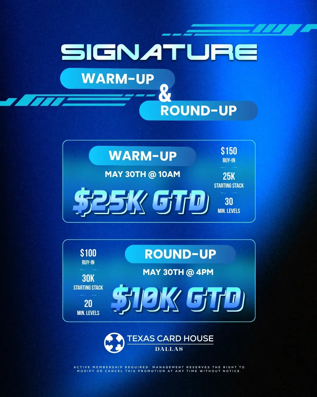 Signature Warm-Up & Signature Round-Up