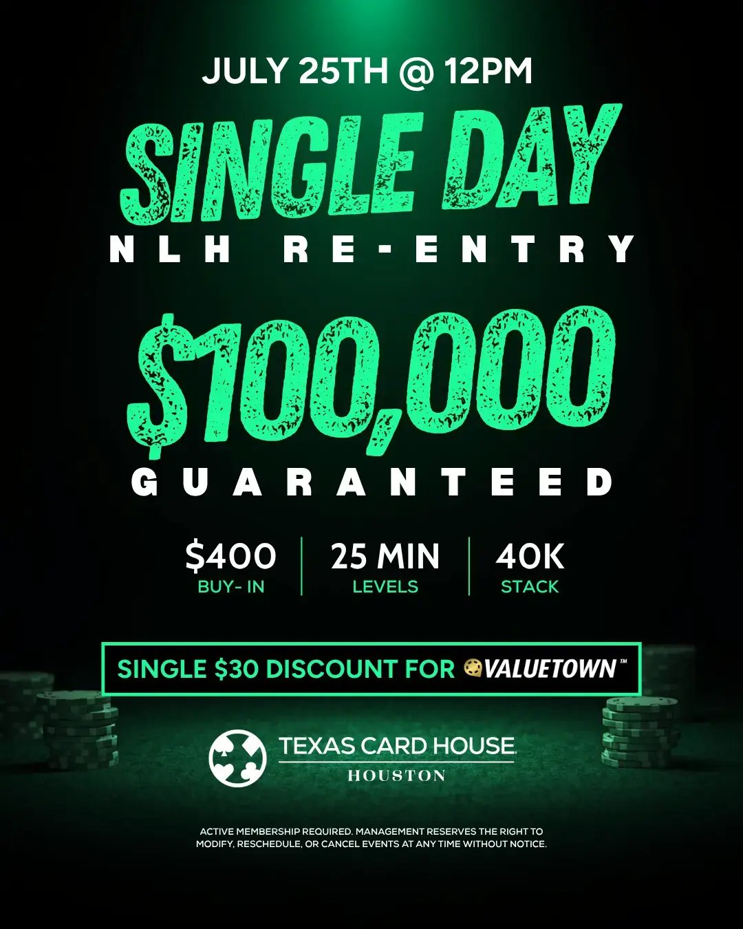 Single Day $100K