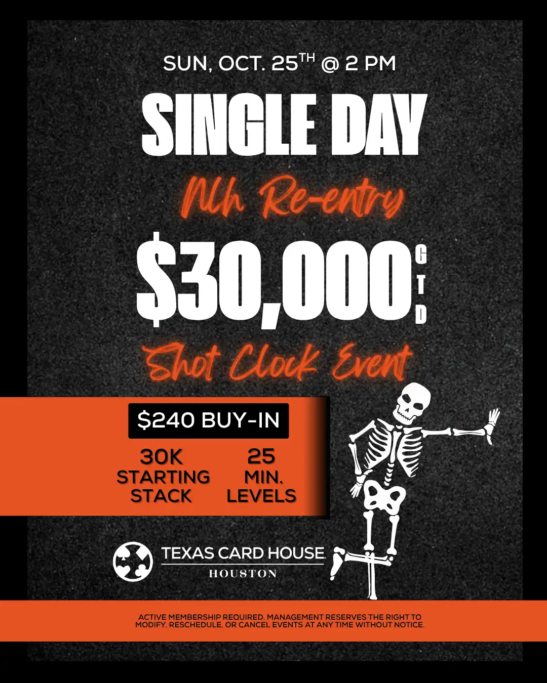 Single Day $30K