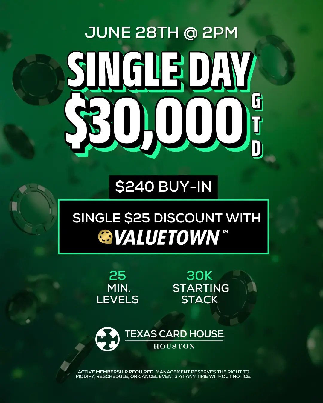 Single Day $30K
