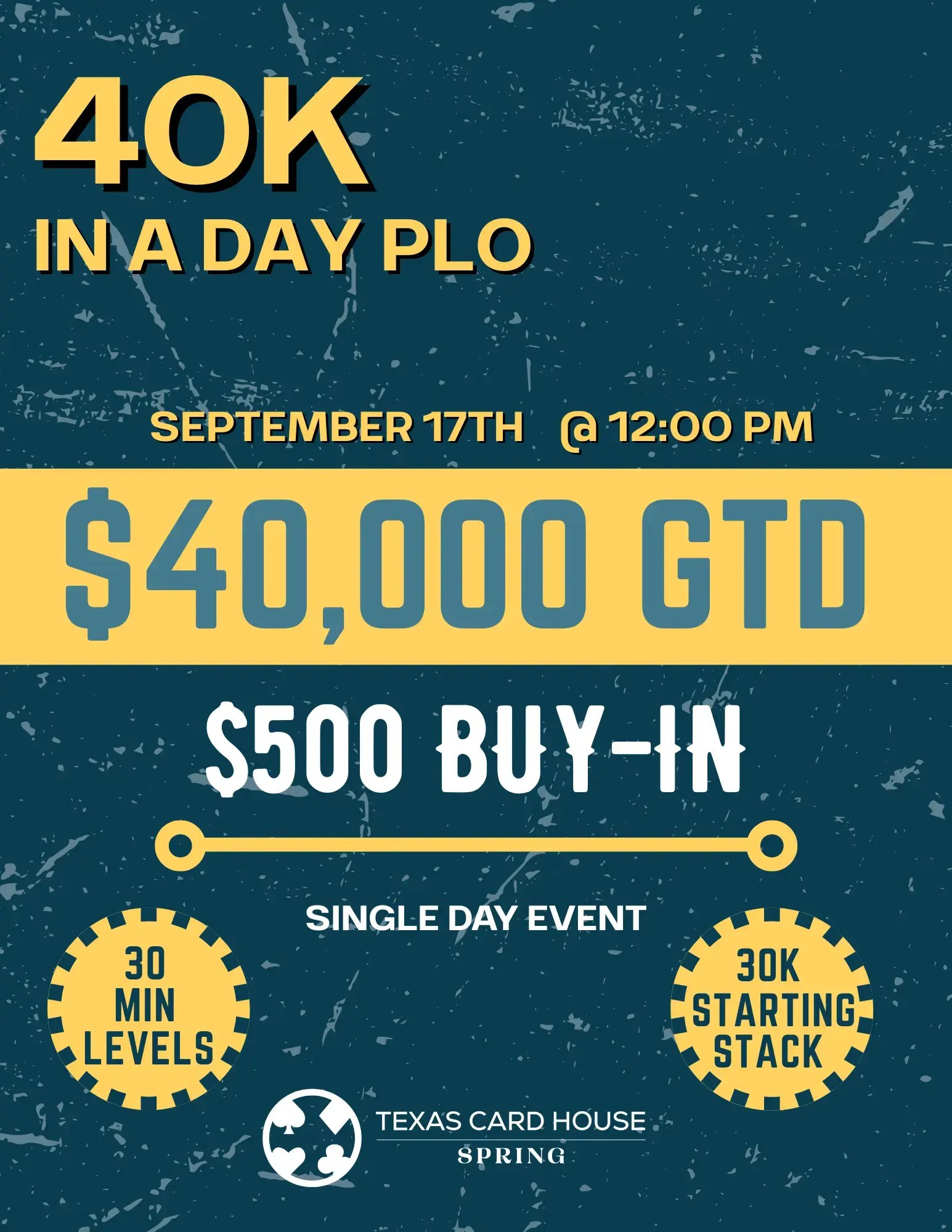 Spring  $40K in a Day PLO
