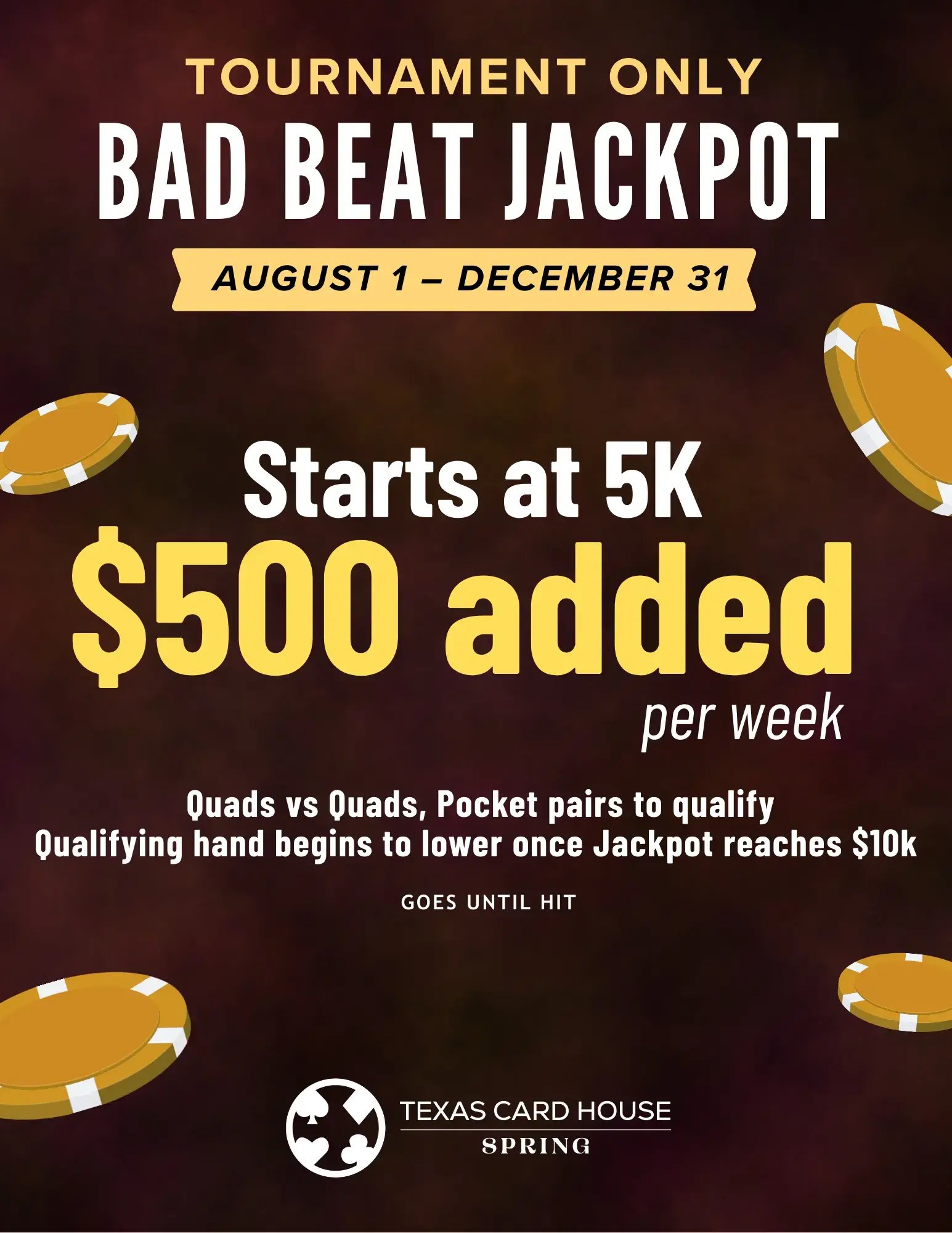 Tournament Only Bad Bead Jackpot