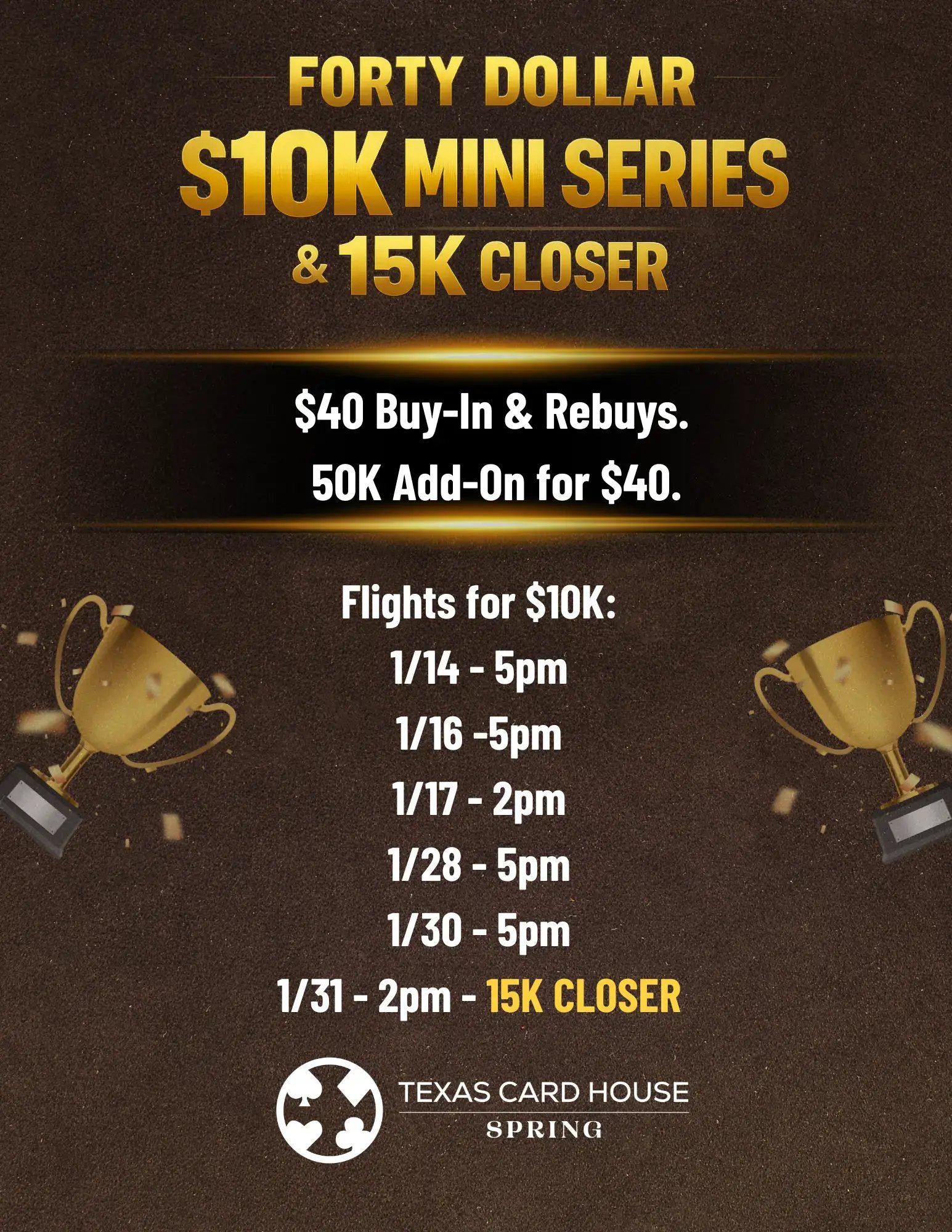 Forty dollar $10K Mini Series