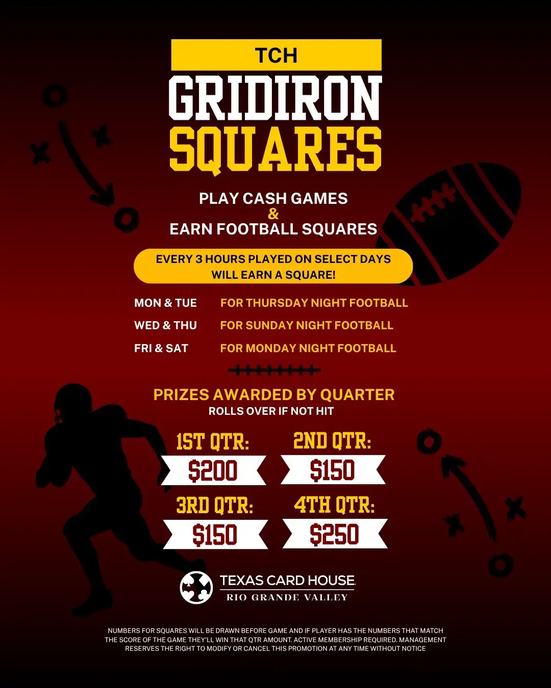 TCH Gridiron Squares