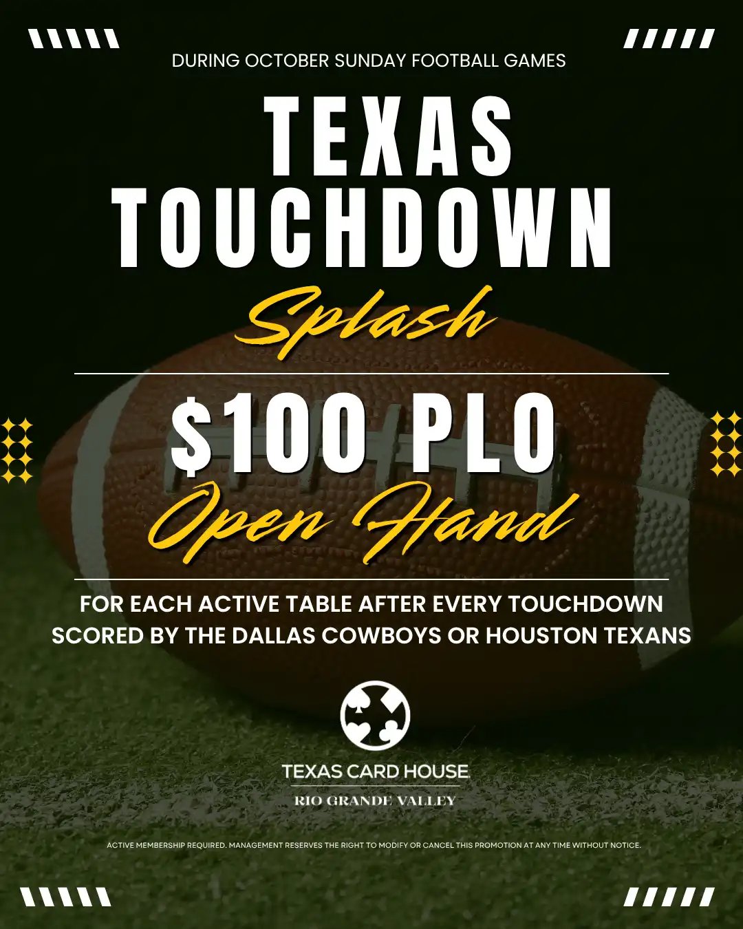 Texas Touchdown Splash