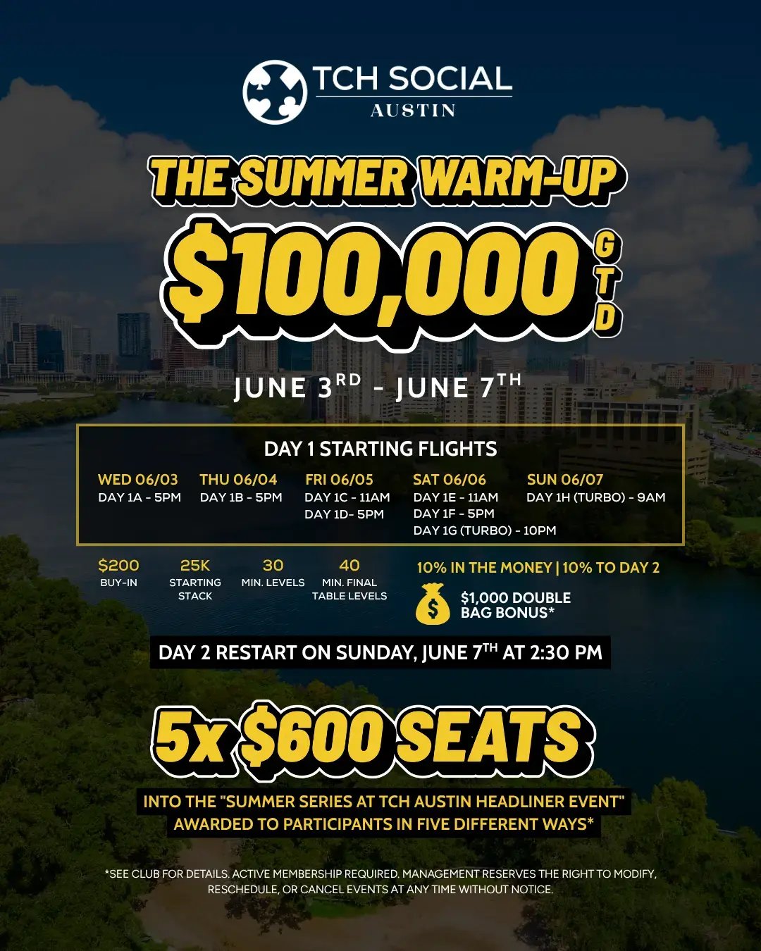 The Summer Warm-Up $100K
