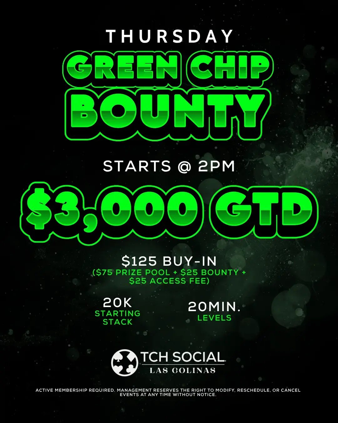 Thursday Green Chip Bounty