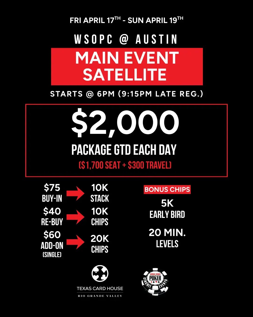 WSOPc @ Austin Main Event Satellite