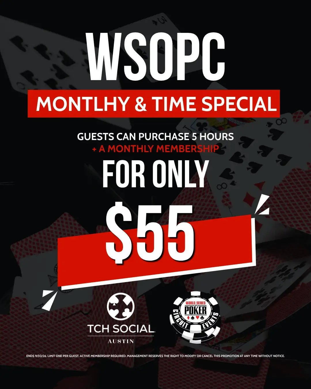 WSOPc Monthly & Time Special