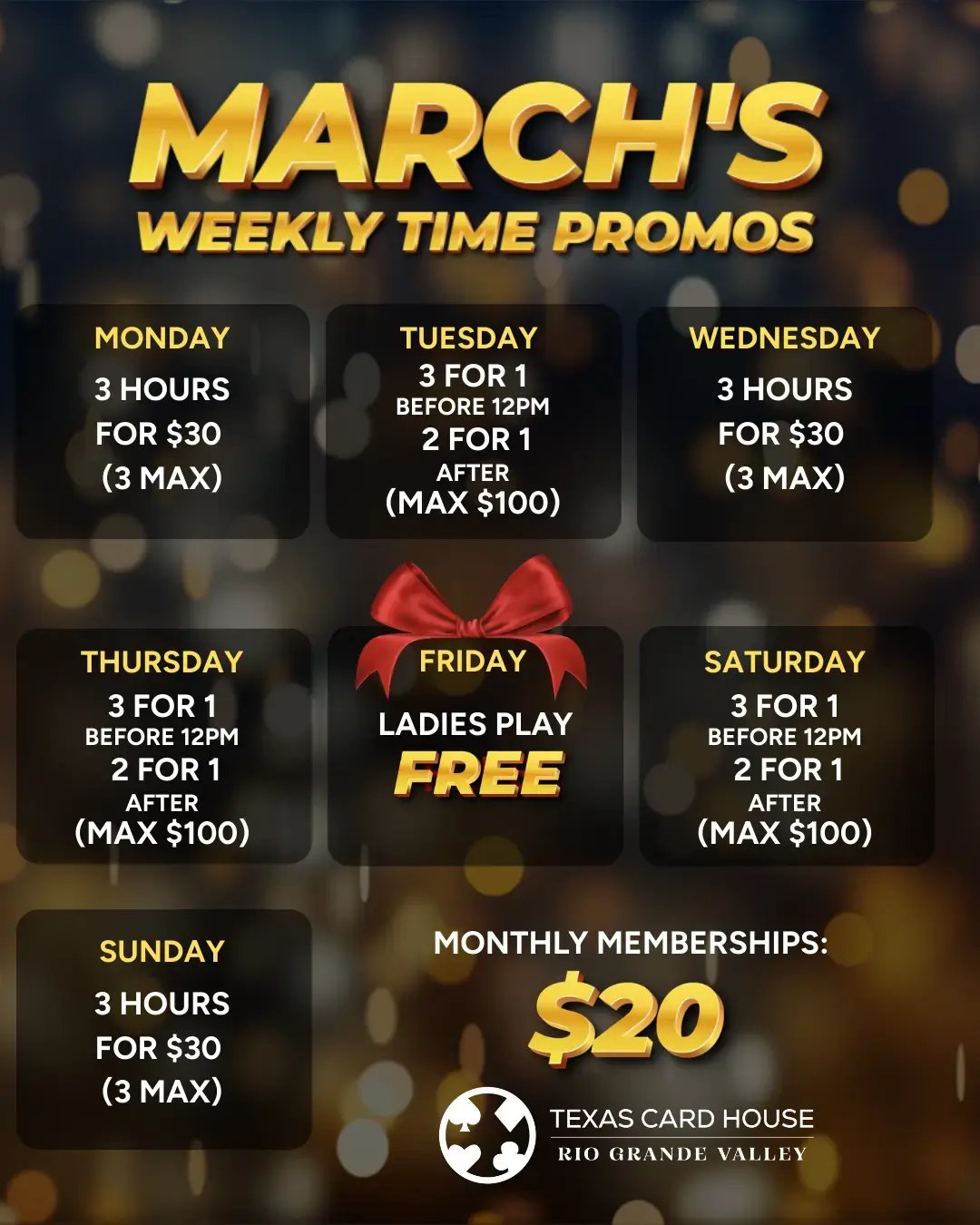 Weekly Time Promos